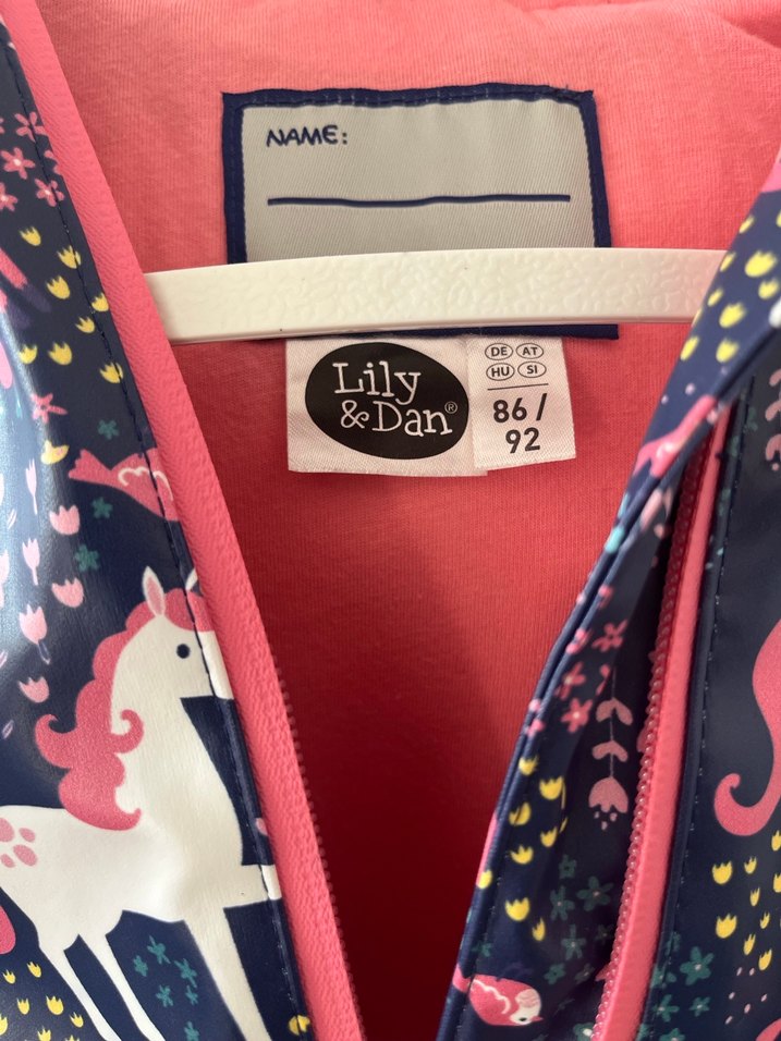 Kız Çocuk Çok Renkli Baskılı Yağmurluk - Görsel 4