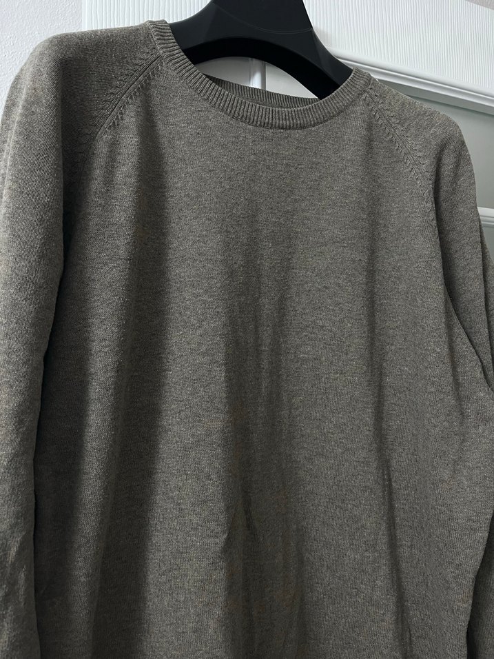 Bej Renkli Erkek Keten Kazak - Görsel 2