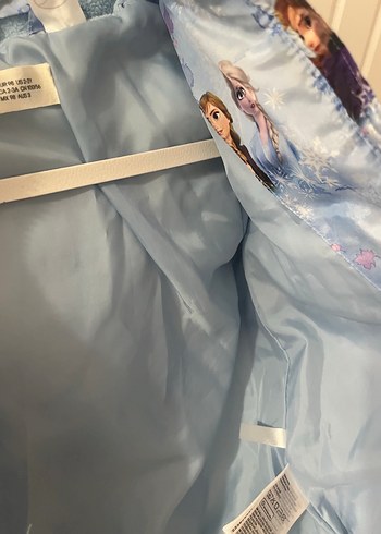 Peluş Detaylı Mavi Kız Çocuk Mont - Görsel 8