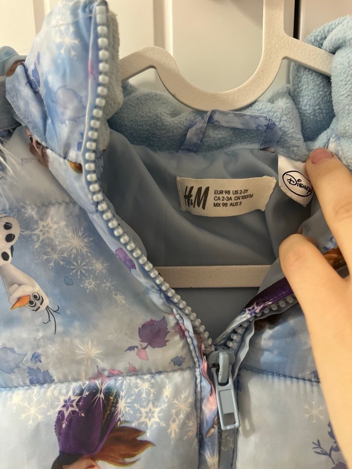 Peluş Detaylı Mavi Kız Çocuk Mont - Görsel 4