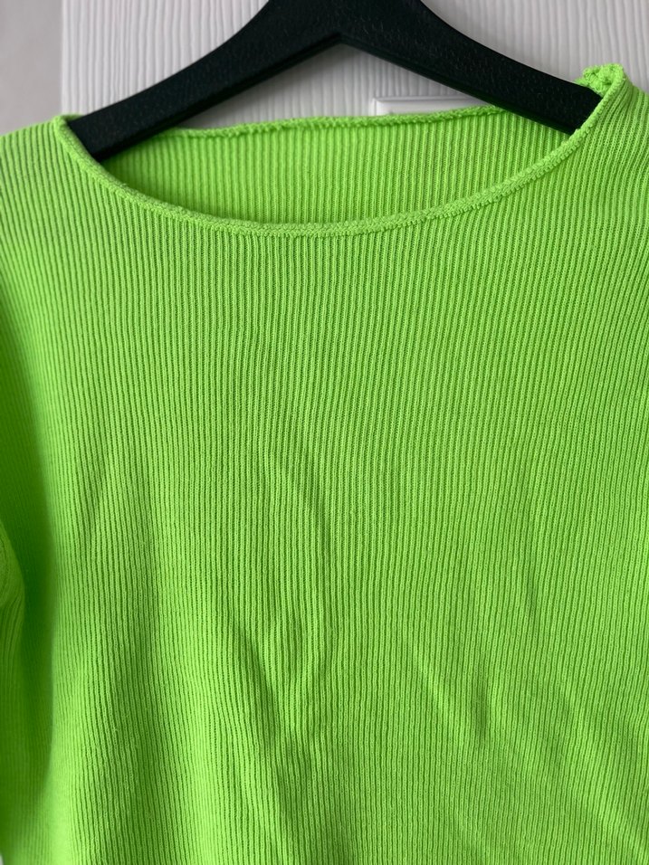 Yeşil Uzun Kollu Kadın Triko - Görsel 4