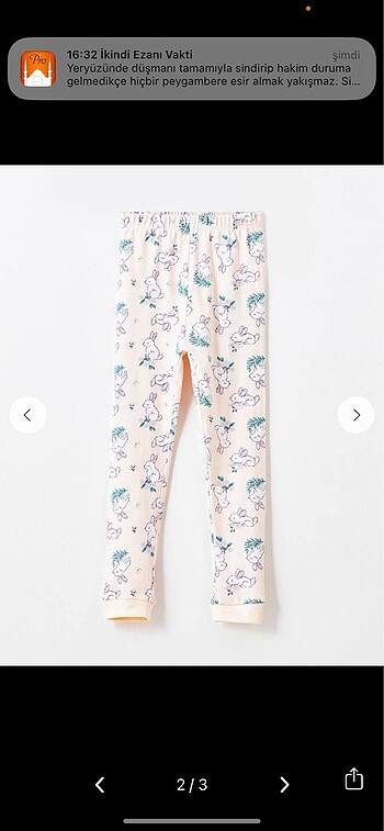 24-36 Ay Beden LCWaikiki pijama takımı