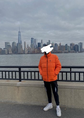 Calvin Klein Turuncu Şişme Erkek Mont - Görsel 6