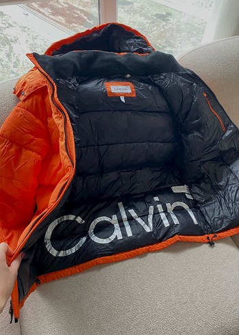Calvin Klein Turuncu Şişme Erkek Mont - Görsel 3