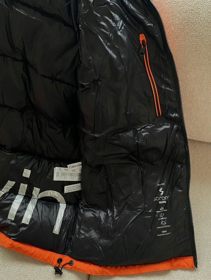 Calvin Klein Turuncu Şişme Erkek Mont - Görsel 4