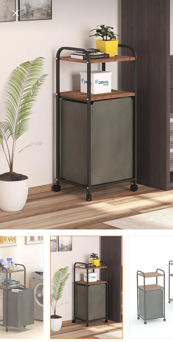 2Raflı Çamaşır Kirli Sepeti - Görsel 2