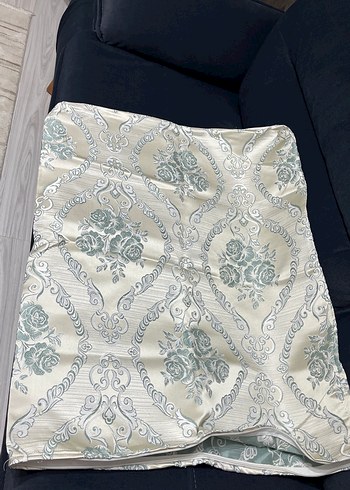 Beyaz Gri Desenli Klasik Yastık Kılıfı minder kılıfı - Görsel 3