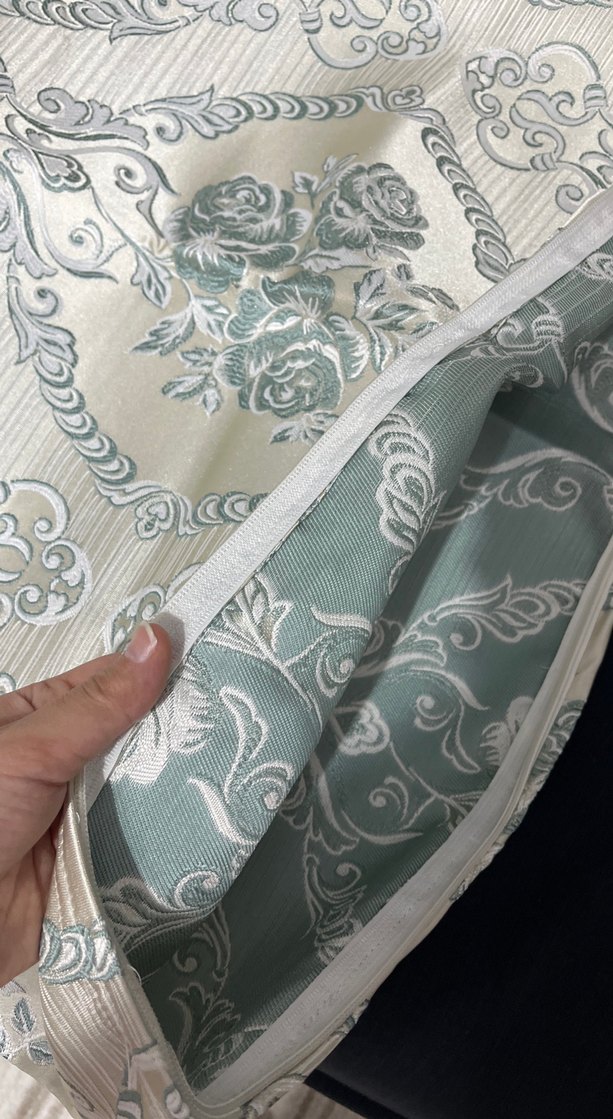 Beyaz Gri Desenli Klasik Yastık Kılıfı minder kılıfı - Görsel 2