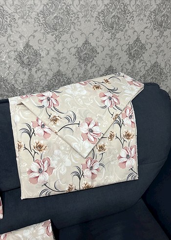 Pembe Çiçek Desenli Çift Kişilik Nevresim Takımı - Görsel 5