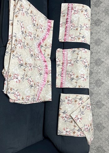 Pembe Çiçek Desenli Çift Kişilik Nevresim Takımı - Görsel 2