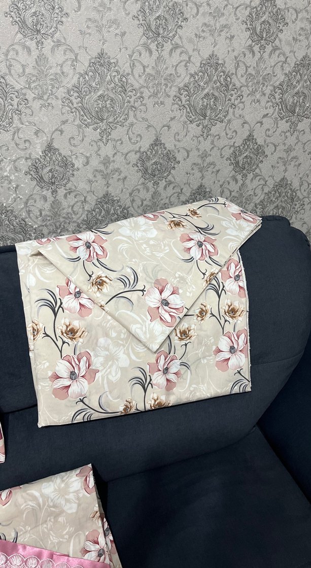 Pembe Çiçek Desenli Çift Kişilik Nevresim Takımı - Görsel 5