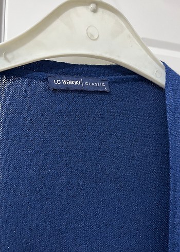 Kadın Mavi Uzun Kollu Midi Hırka - Görsel 4