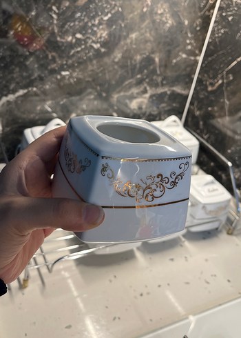 Beyaz Seramik Mutfak Baharat Takımı - Görsel 4