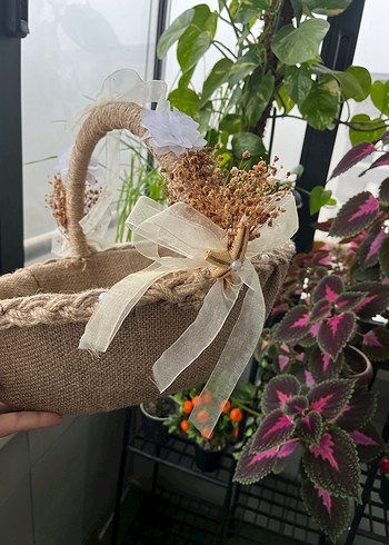 Bej Hasır Sepet Çift Set - Görsel 8