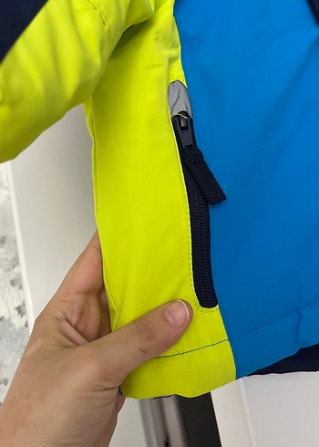 Parlak Mavi Erkek Çocuk Fermuarlı Mont - Görsel 6