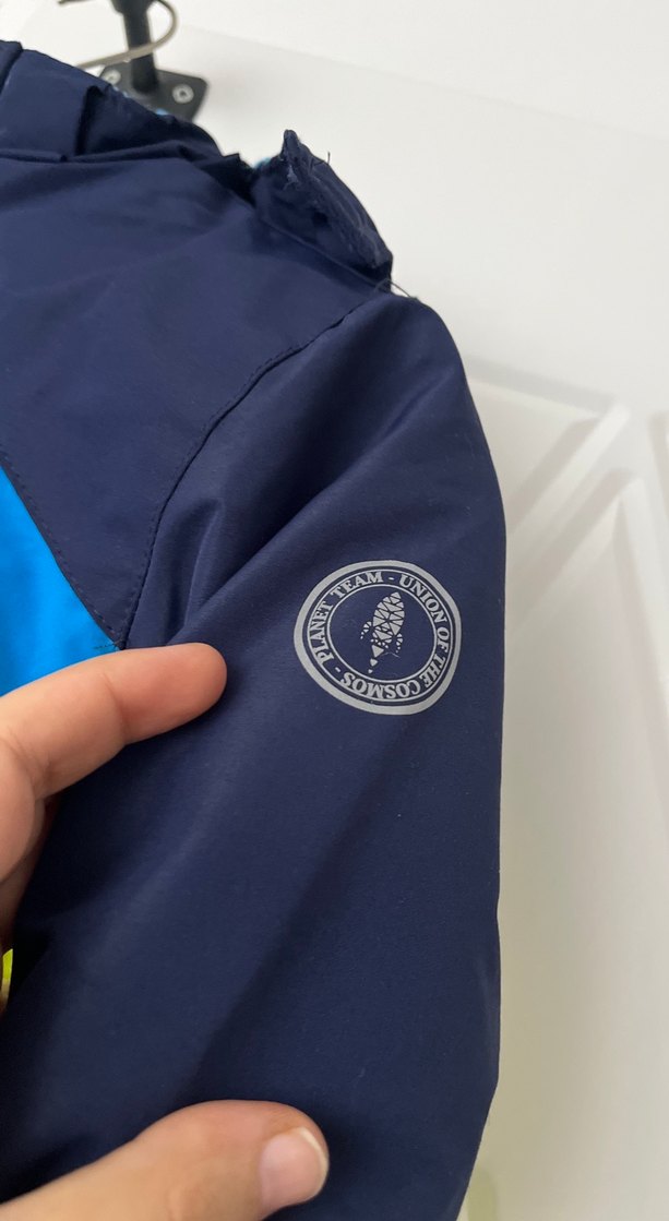 Parlak Mavi Erkek Çocuk Fermuarlı Mont - Görsel 4