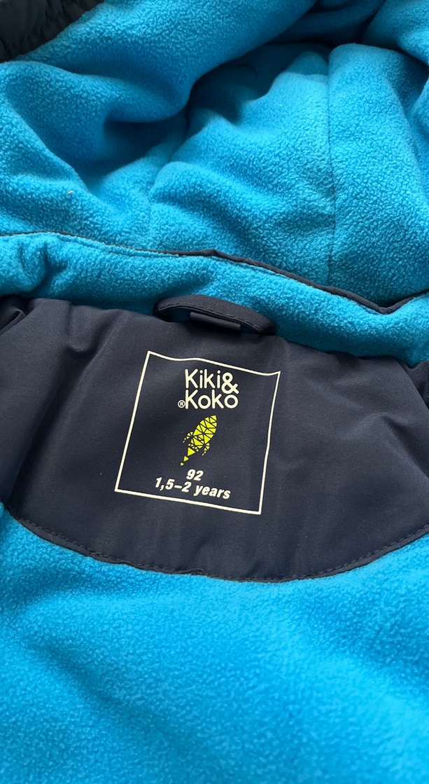 Parlak Mavi Erkek Çocuk Fermuarlı Mont - Görsel 2