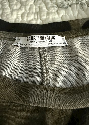 Zara Kamuflaj Desenli Salaş Tişört - Görsel 3