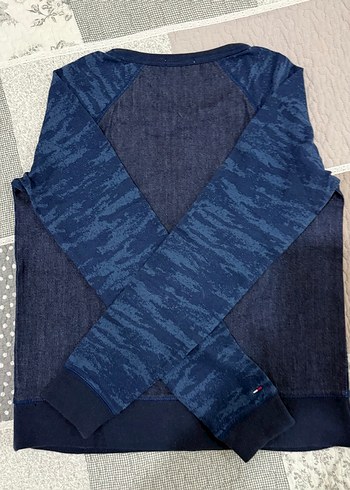 Tommy Hilfiger Mavi  Sweatshirt - Görsel 8