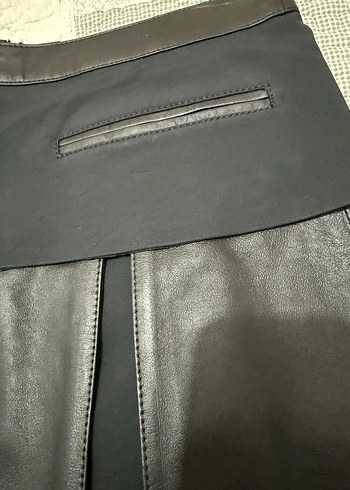 Network Que Hakiki Deri Pilili  Etek - Görsel 5