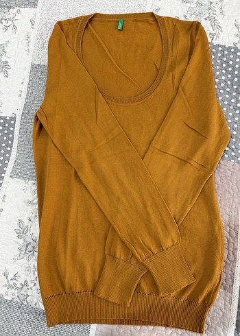 Benetton Pamuklu Yepyeni Kazak - Görsel 2