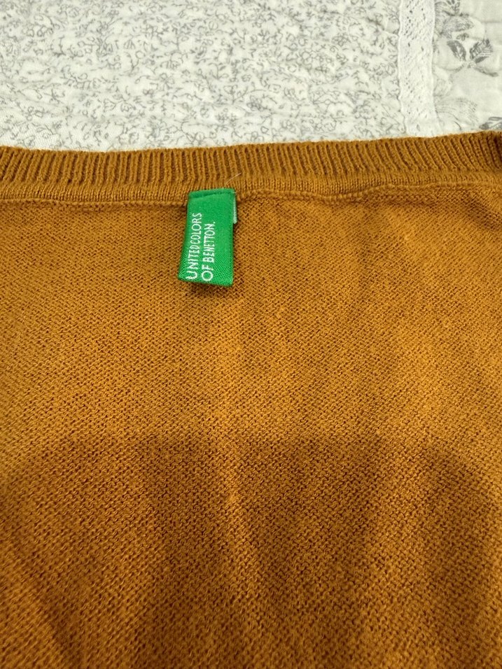 Benetton Pamuklu Yepyeni Kazak - Görsel 3