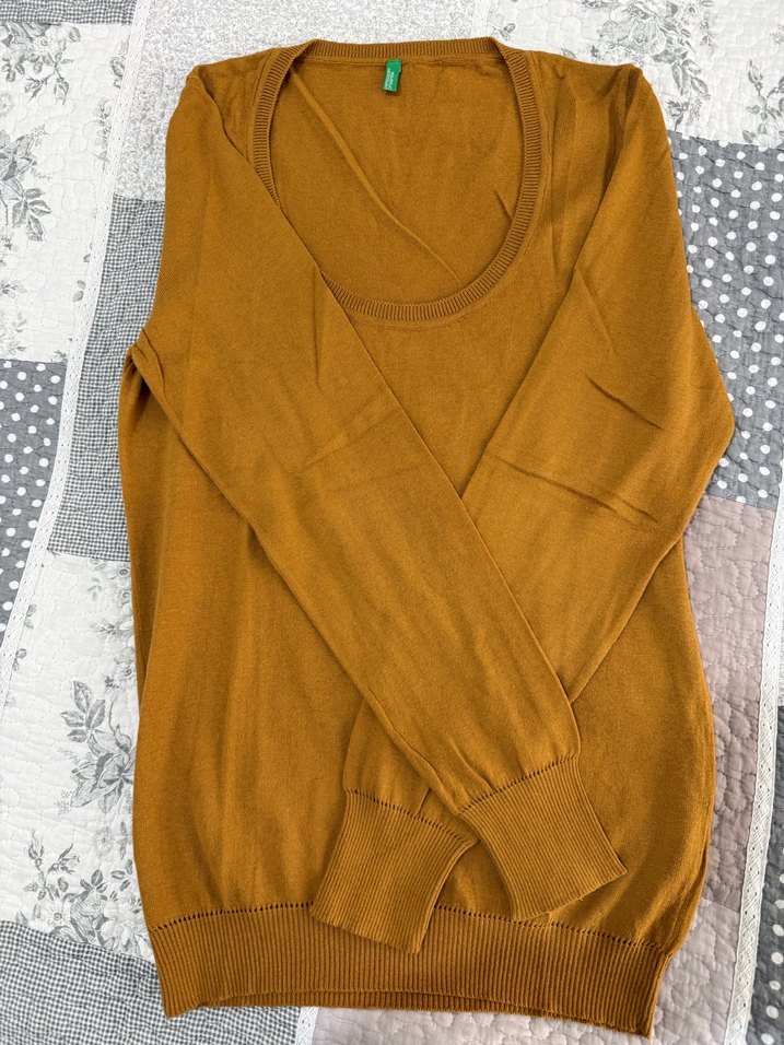 Benetton Pamuklu Yepyeni Kazak - Görsel 2