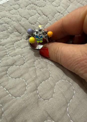 Renkli Boncuklu Swatch Kadın Yüzük - Görsel 9