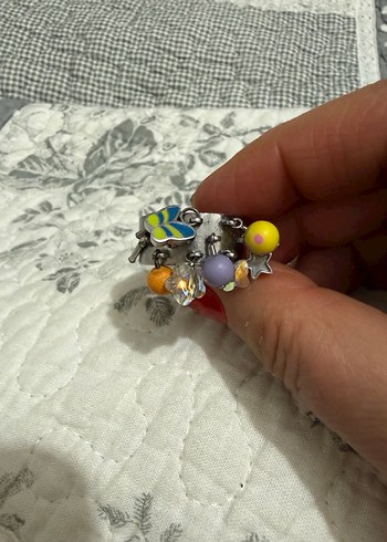 Renkli Boncuklu Swatch Kadın Yüzük - Görsel 2