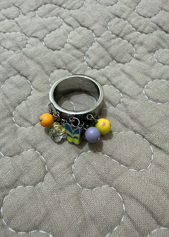 Renkli Boncuklu Swatch Kadın Yüzük - Görsel 10