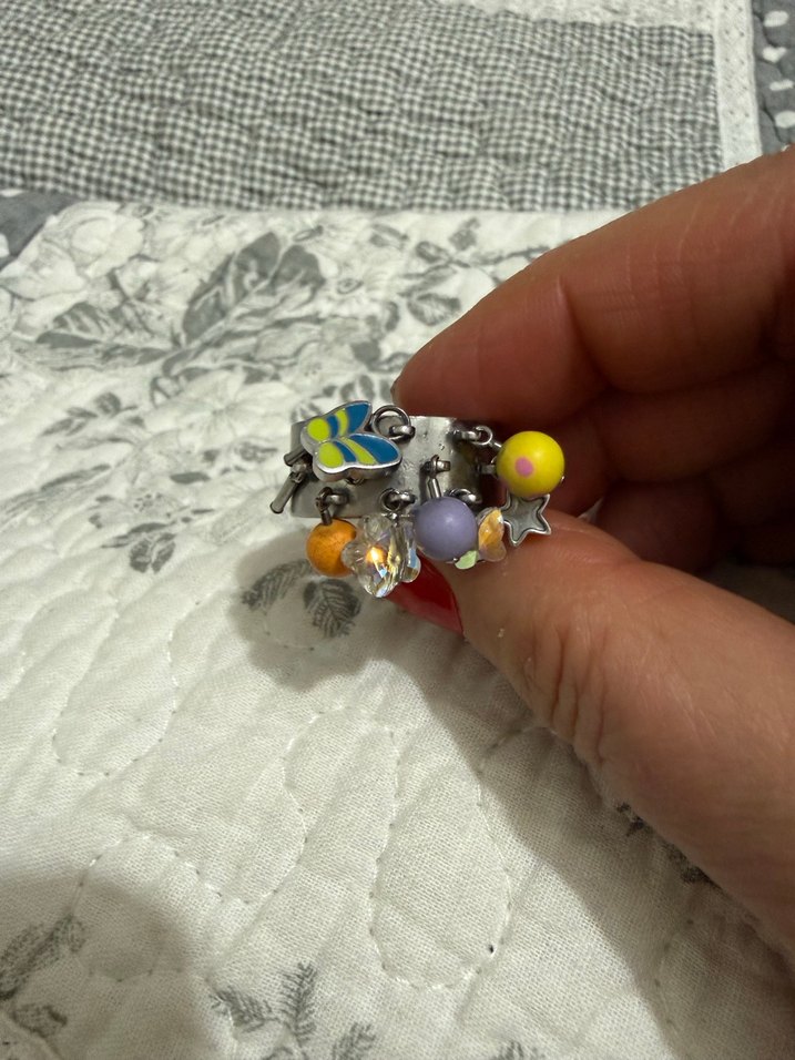 Renkli Boncuklu Swatch Kadın Yüzük - Görsel 2