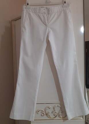 34 Beden beyaz Renk Pantolon 