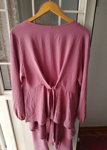 Pembe Uzun Kollu Salaş ikili takım