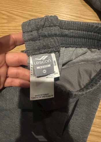 Gri Erkek  Eşofman Altı Fermuarlı - Görsel 4