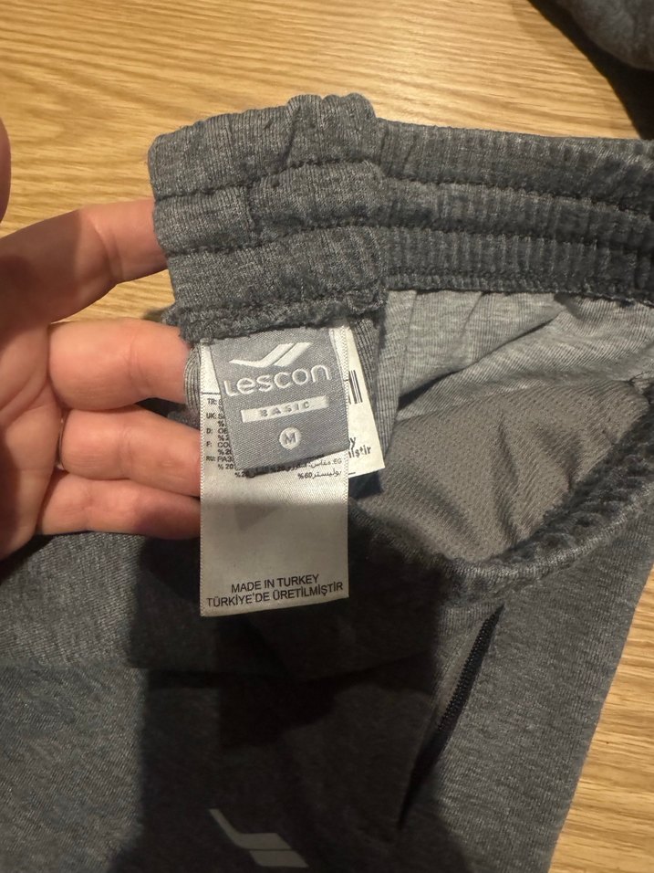 Gri Erkek  Eşofman Altı Fermuarlı - Görsel 4