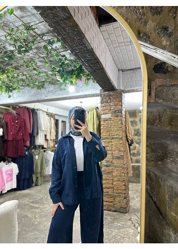 Düğmeli Loose Fit Kadın Denim Pantolon - Görsel 2