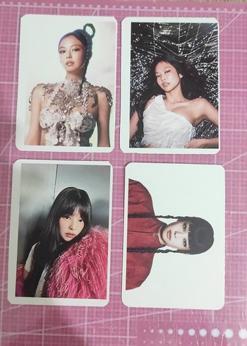 32 adet arkalı önlü jennie fotokart - Görsel 6