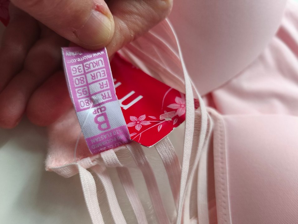 Pastel Pembe Mini Düz Sütyen Takımı - Görsel 3