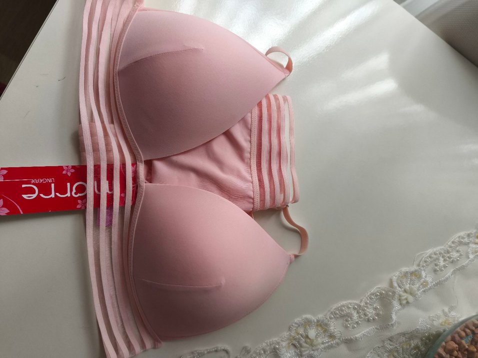 Pastel Pembe Mini Düz Sütyen Takımı - Görsel 2