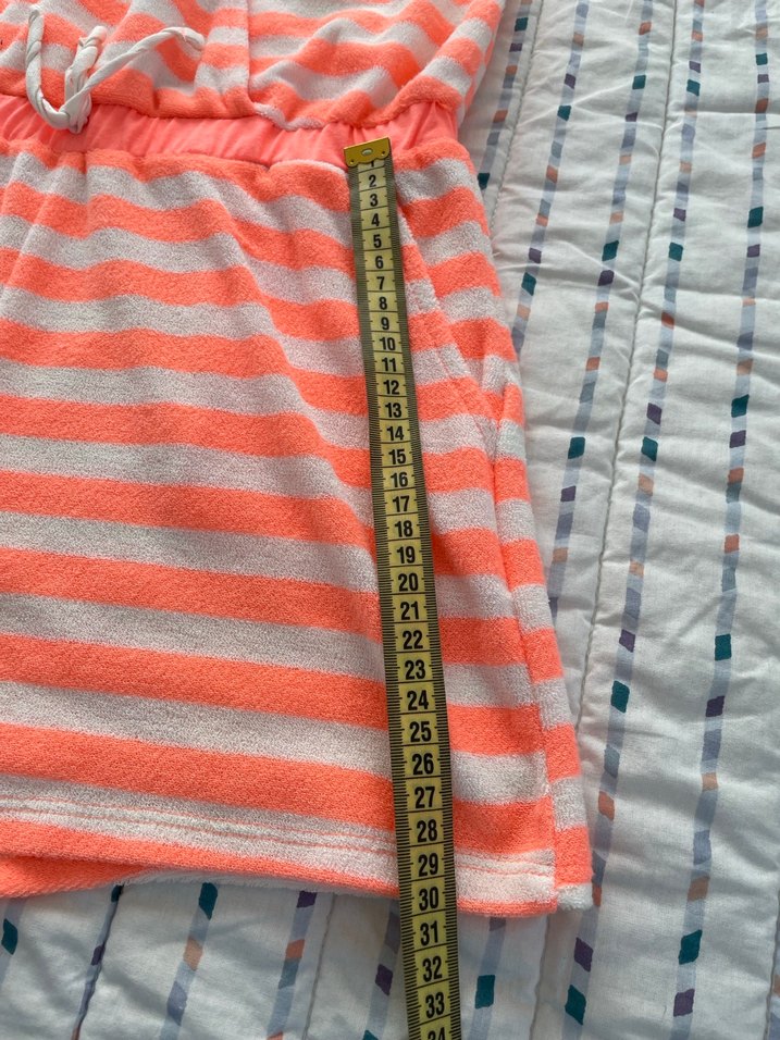 Pembe Çizgili Örme Kadın Tulum - Görsel 3