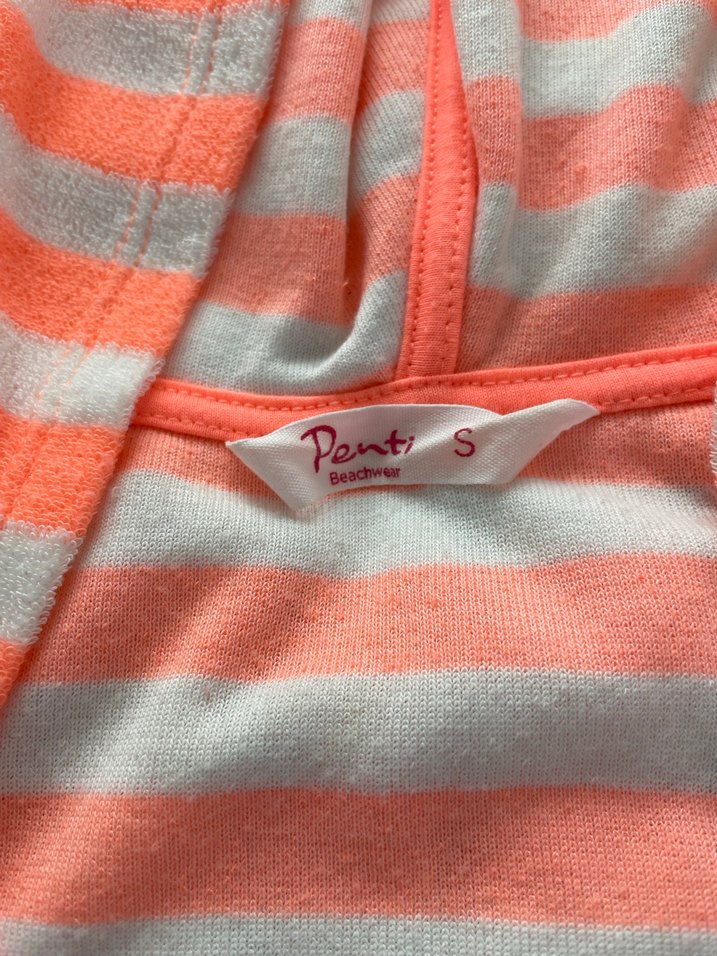 Pembe Çizgili Örme Kadın Tulum - Görsel 5