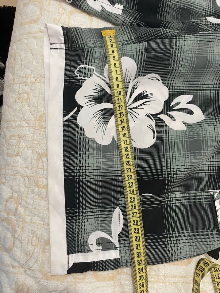 Gri Bağcıklı Uzun Bol Kesim Erkek Mayo - Görsel 3