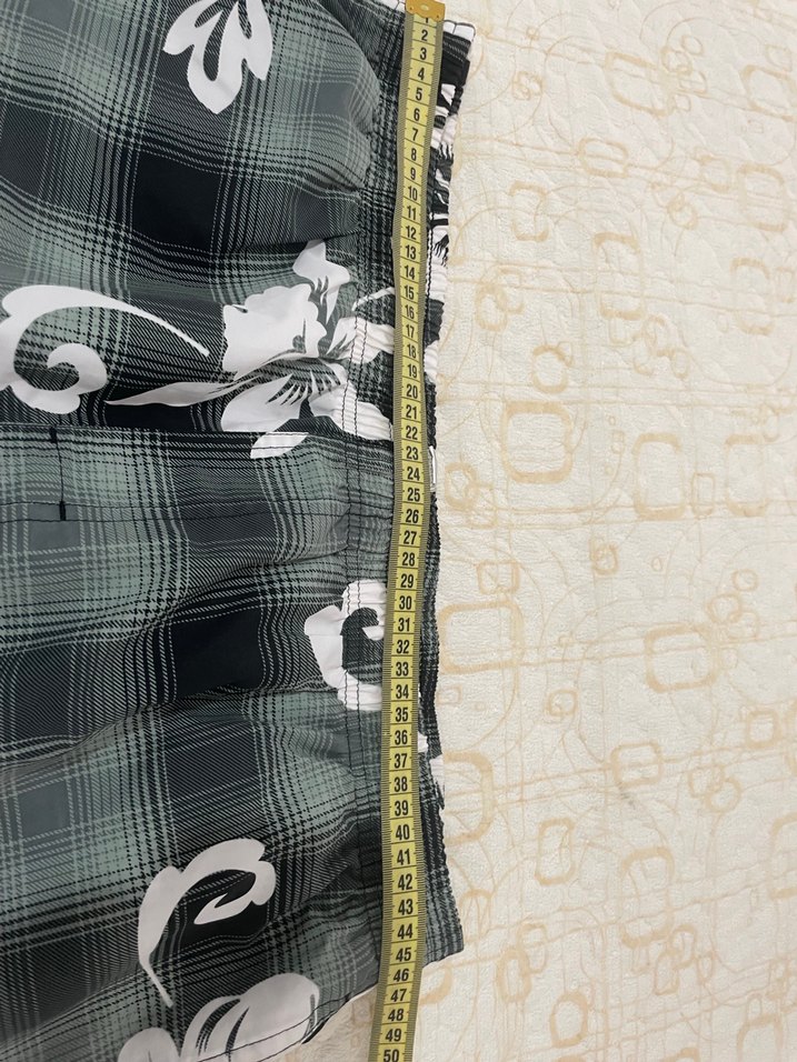 Gri Bağcıklı Uzun Bol Kesim Erkek Mayo - Görsel 4