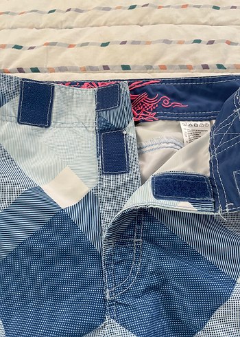 Erkek Çocuk Mavi Kareli Deniz Şortu h&m marka - Görsel 7