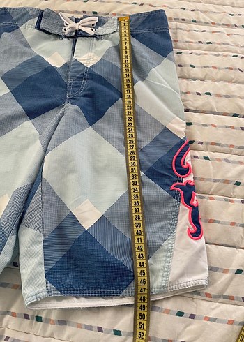 Erkek Çocuk Mavi Kareli Deniz Şortu h&m marka - Görsel 3