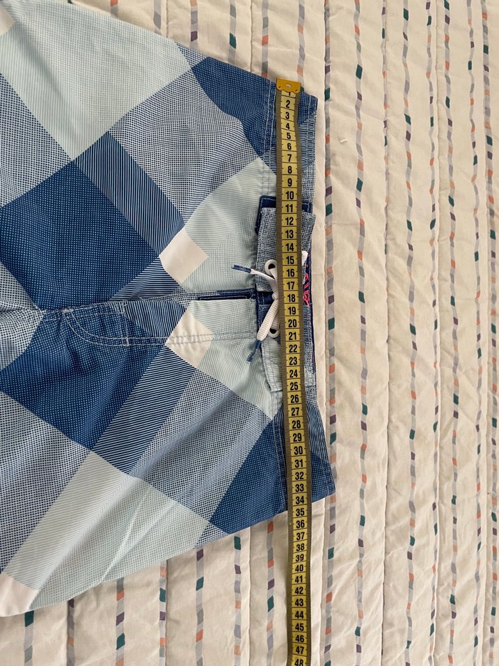 Erkek Çocuk Mavi Kareli Deniz Şortu h&m marka - Görsel 4