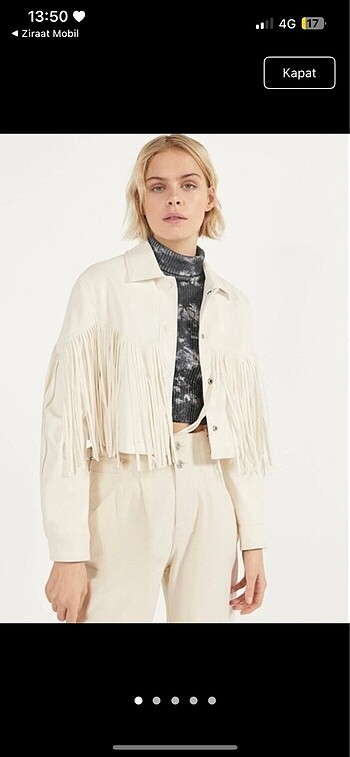 Bershka püsküllü ceket