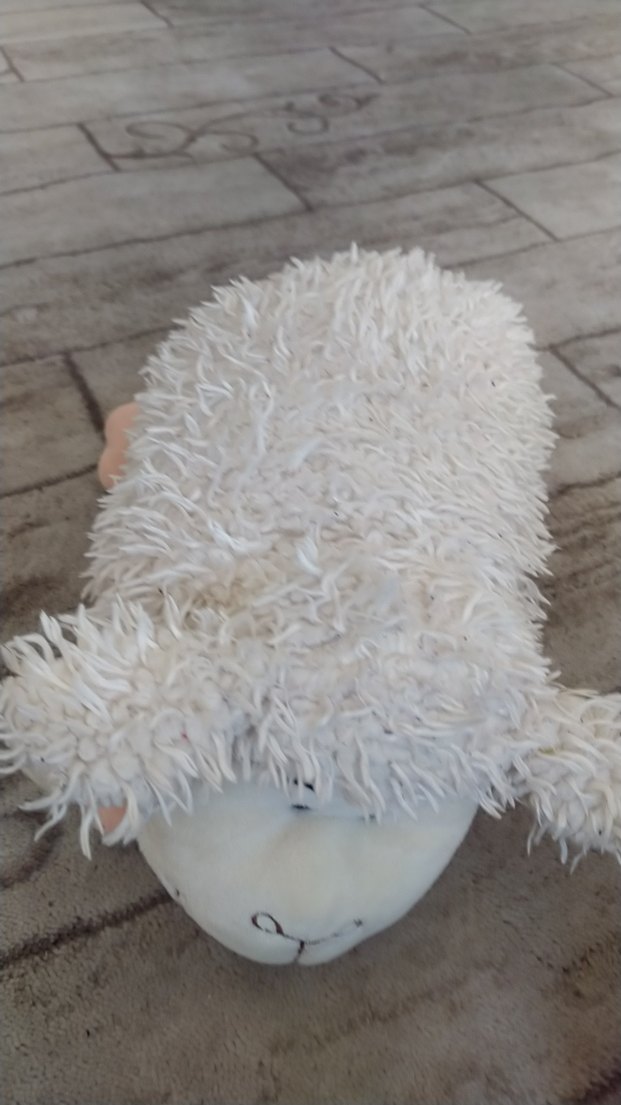 Beyaz Gri Peluş Koyun Oyuncak - Görsel 2