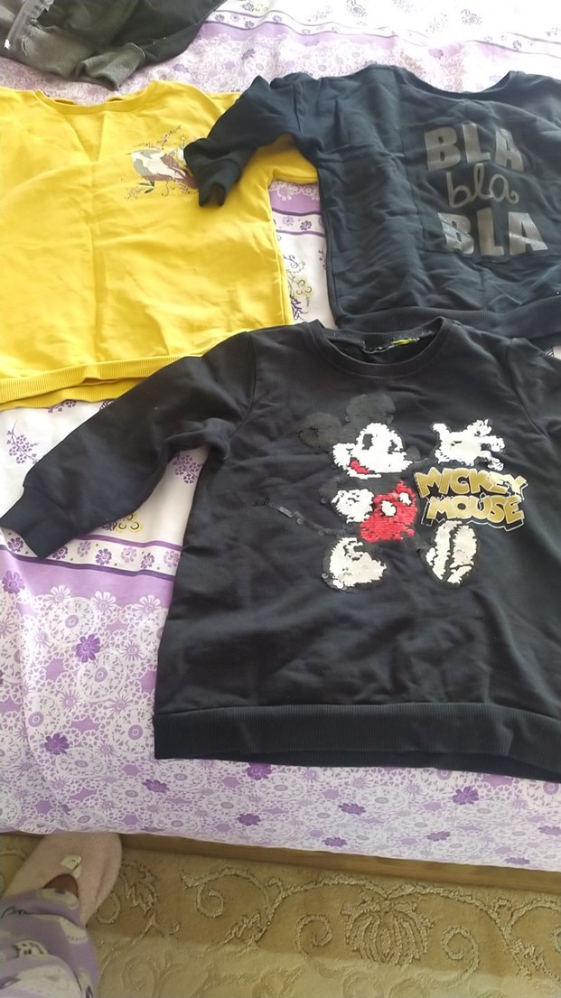Kız Çocuk Siyah Mickey Mouse Sweatshirt - Görsel 2