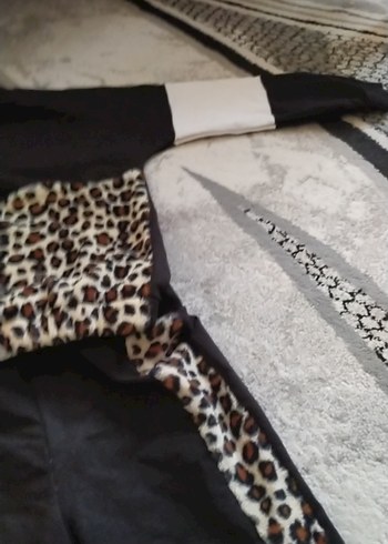 Kız Leopar Desenli Fermuarlı Takım - Görsel 3